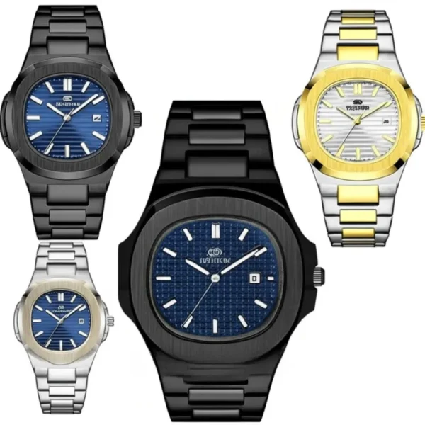 Bestwin Bw-137 Men’s Luxury Quartz Watch Stainless Steel Watch – Classic Analog Display