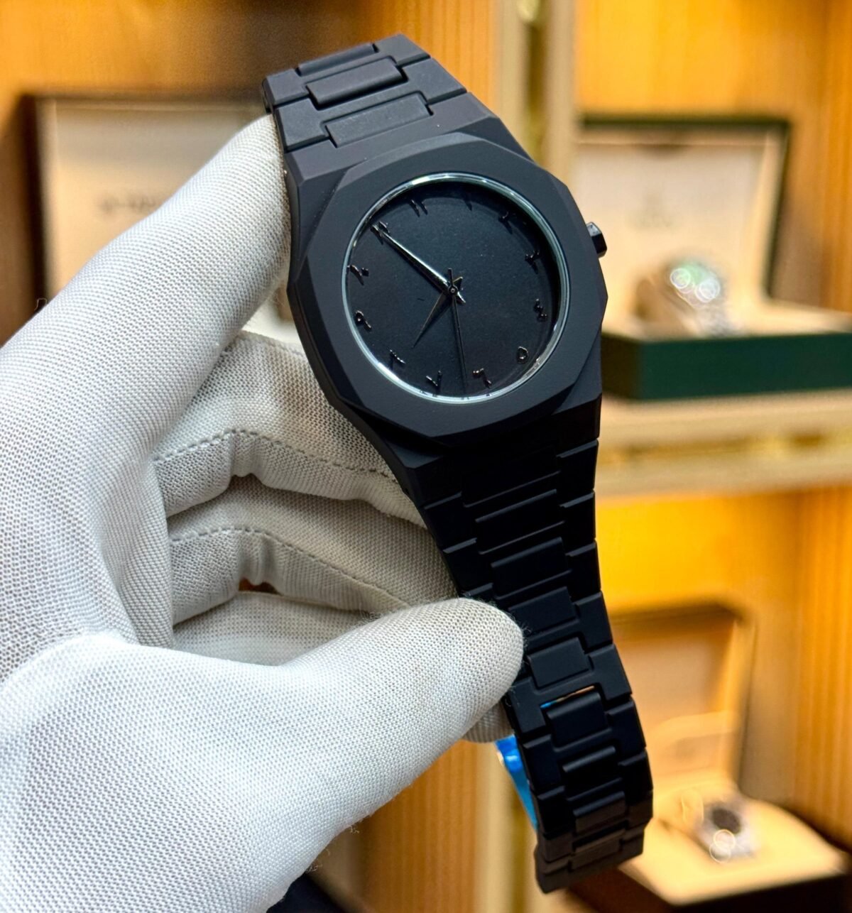 Full Black Aura Quartz Watch – Lightweight Design, , Premium Quality & Finish – Best Quality Analog Watch For Boys – Watch For Men | Full Black Color Watch - Image 1