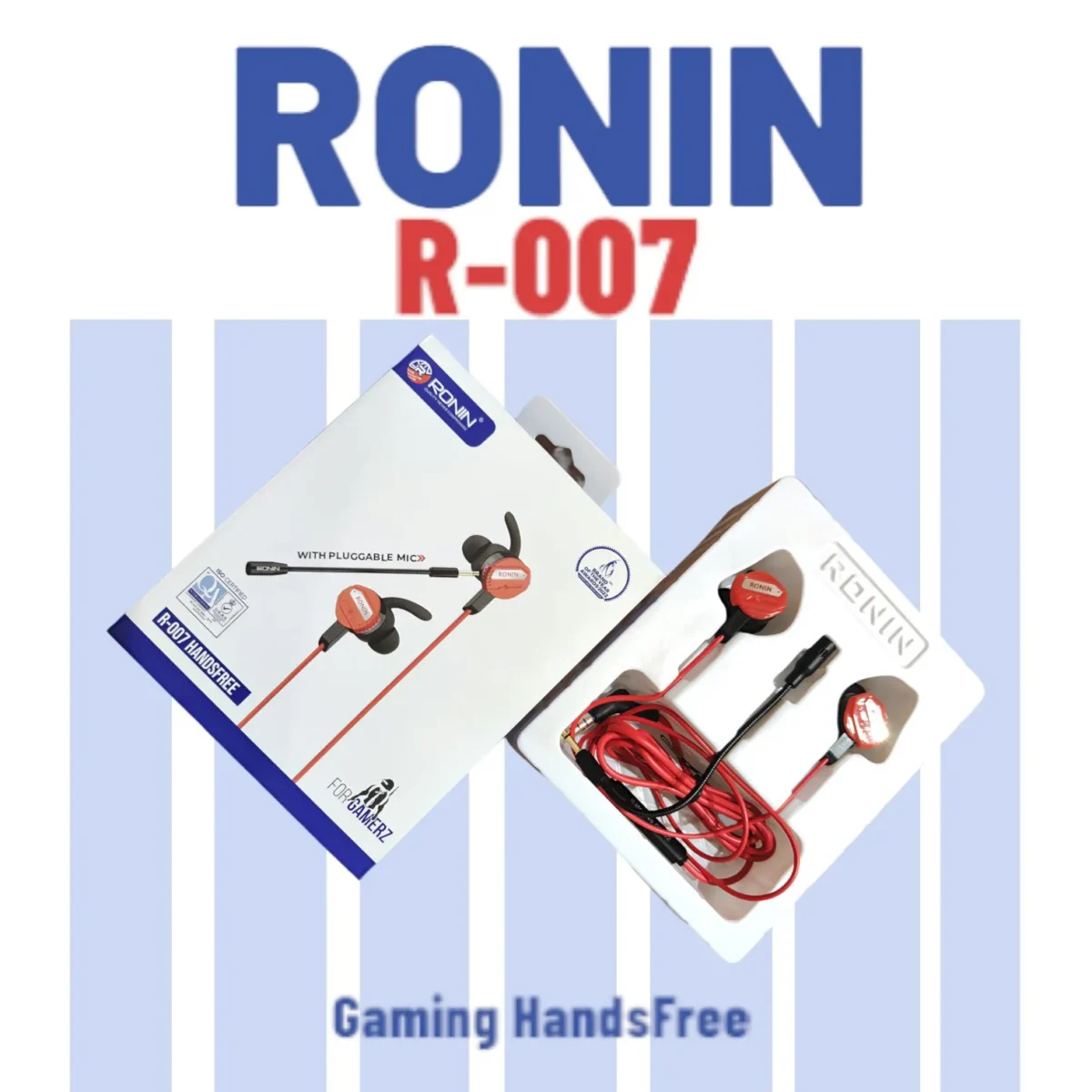 Ronin R-007 Type-c Gaming Handsfree | Dual Microphone Setup | Ergonomic Design | Universal Compatibility | Lightweight Build - Image 1