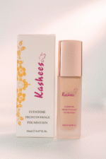 Kashees Liquid Foundation – Ivory Shade, 20ml, Full Coverage Makeup Base